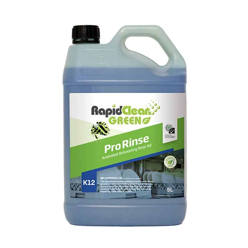 RAPID CLEAN PRO RINSE MACHINE DISHWASHING RINSE AID 5L