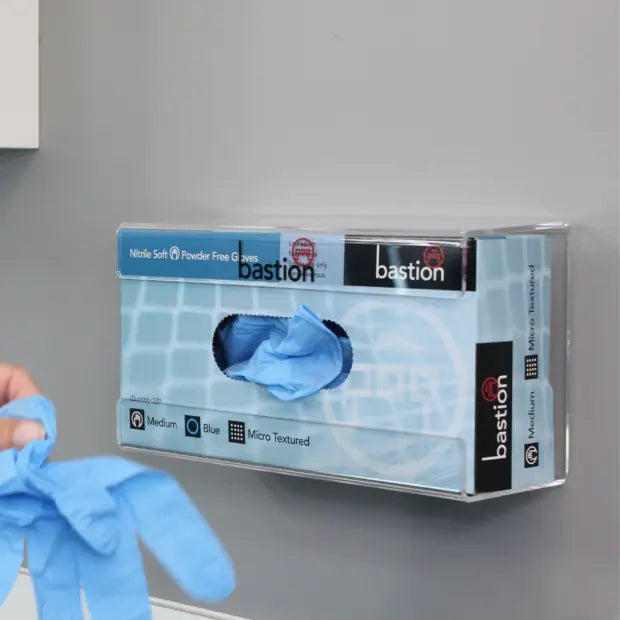 BASTION CLEAR ACRYLIC GLOVE WALL BRACKET