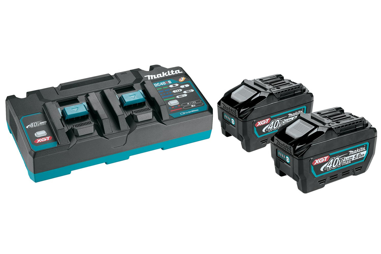 MAKITA 40V (5.0Ah) XGT BATTERY & CHARGER START PACK 1913Y7-1