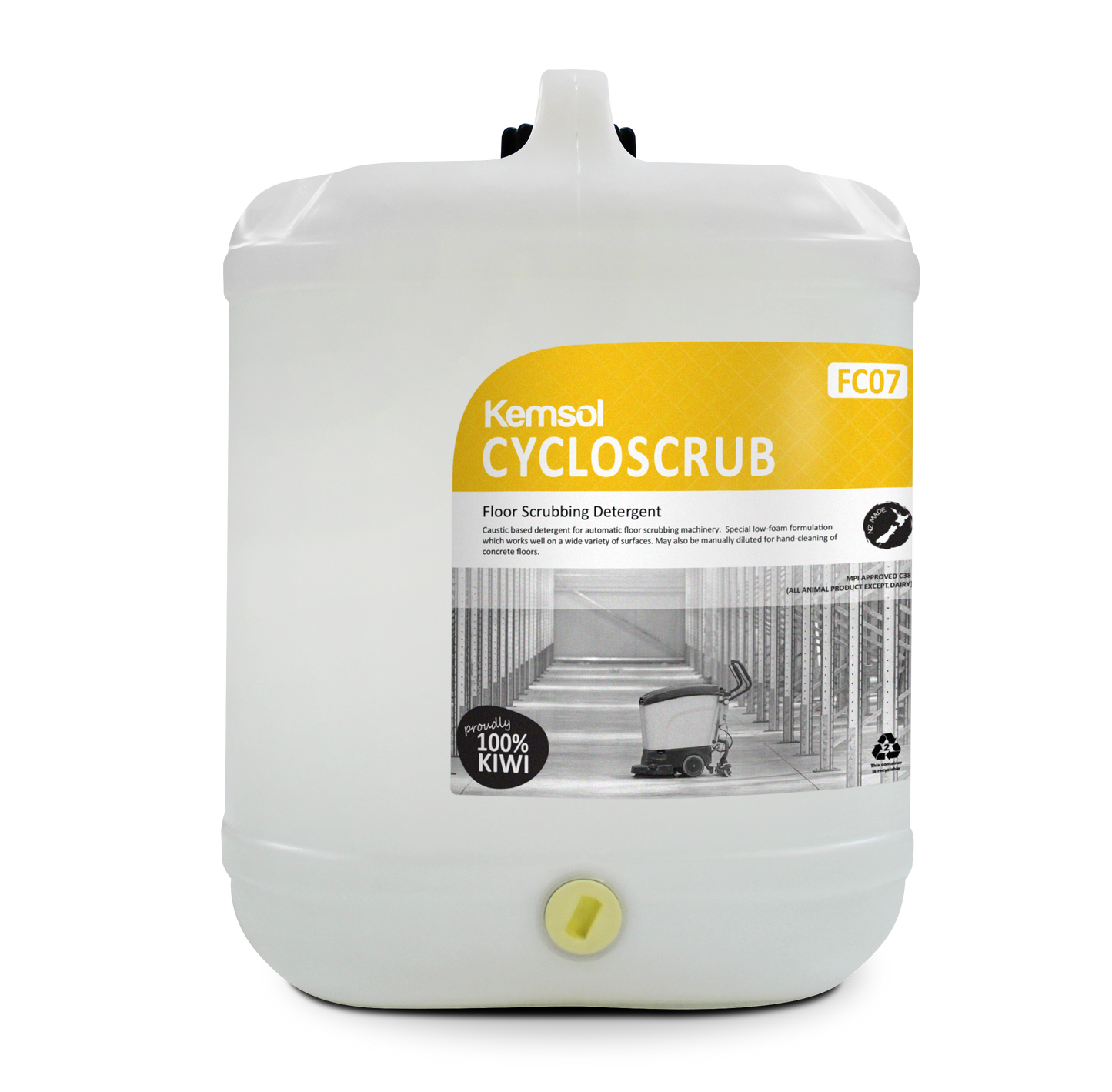 KEMSOL CYCLOSCRUB AUTOMATIC FLOOR SCRUBBING DETERGENT 20L