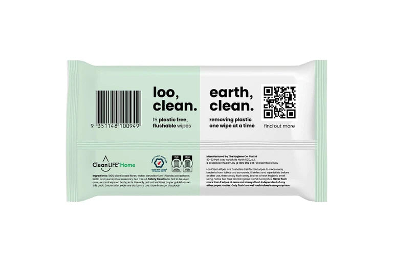 CLEANLIFE LOO CLEAN WIPES | CARTON OF 6