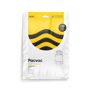 PACVAC SUPERPRO PAPER VACUUM CLEANER BAGS 10PK (C065)