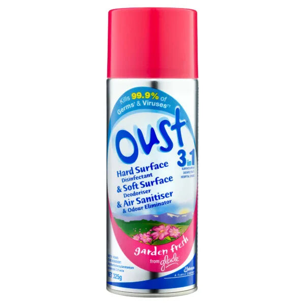OUST 3 IN 1 GARDEN FRESH AEROSOL 325G