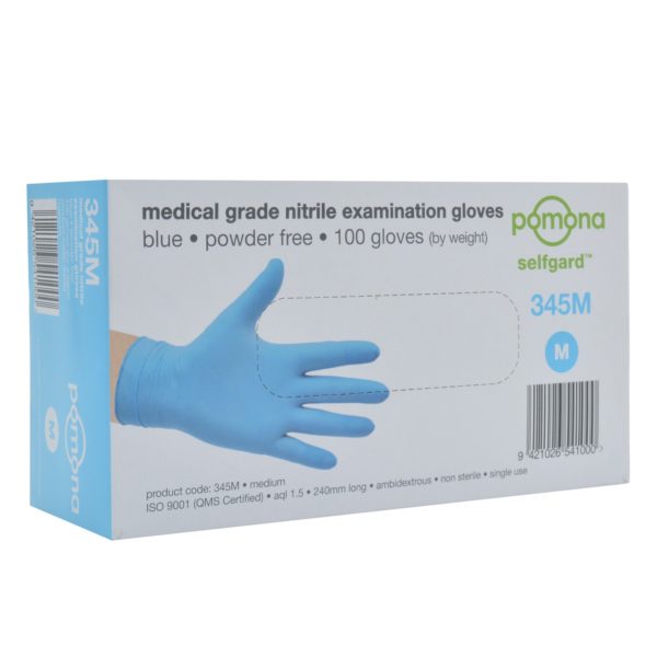 POMONA MEDICAL GRADE NITRILE GLOVES 100PK