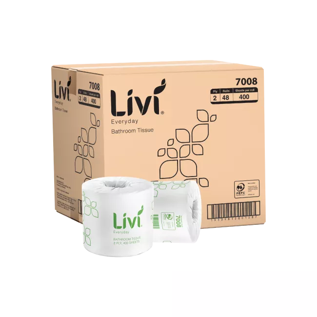 LIVI BASICS TOILET TISSUE | 2PLY 400SHEET x 48 CARTON