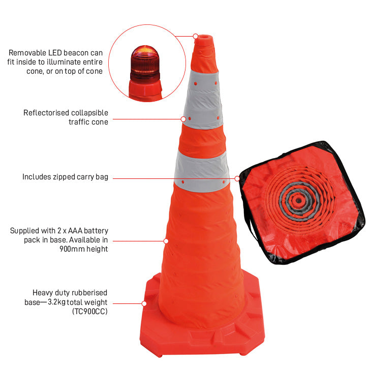COLLAPSIBLE TRAFFIC CONE