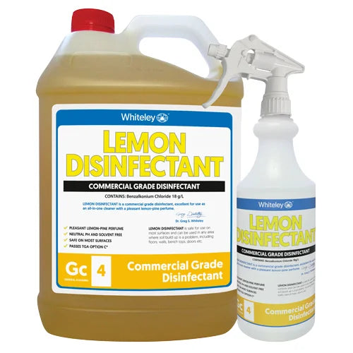 WHITELEY LEMON DISINFECTANT 5L (CARTON 3PC)