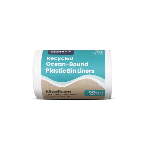 ECOPAK 27L OCEAN PLASTIC/RECYCLED BIN LINER