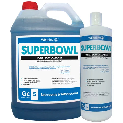 WHITELEY SUPER BOWL TOILET CLEANER 5L (CARTON 3PC)
