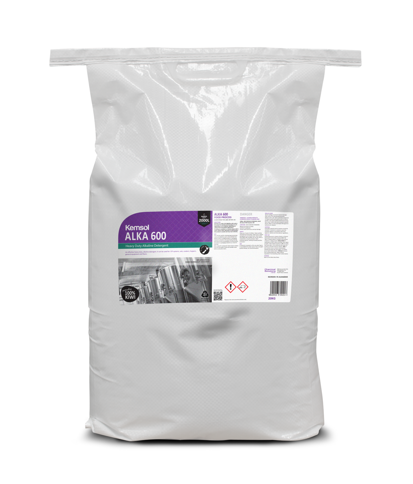 KEMSOL ALKA 600 HEAVY DUTY ALKALINE DETERGENT 20KG
