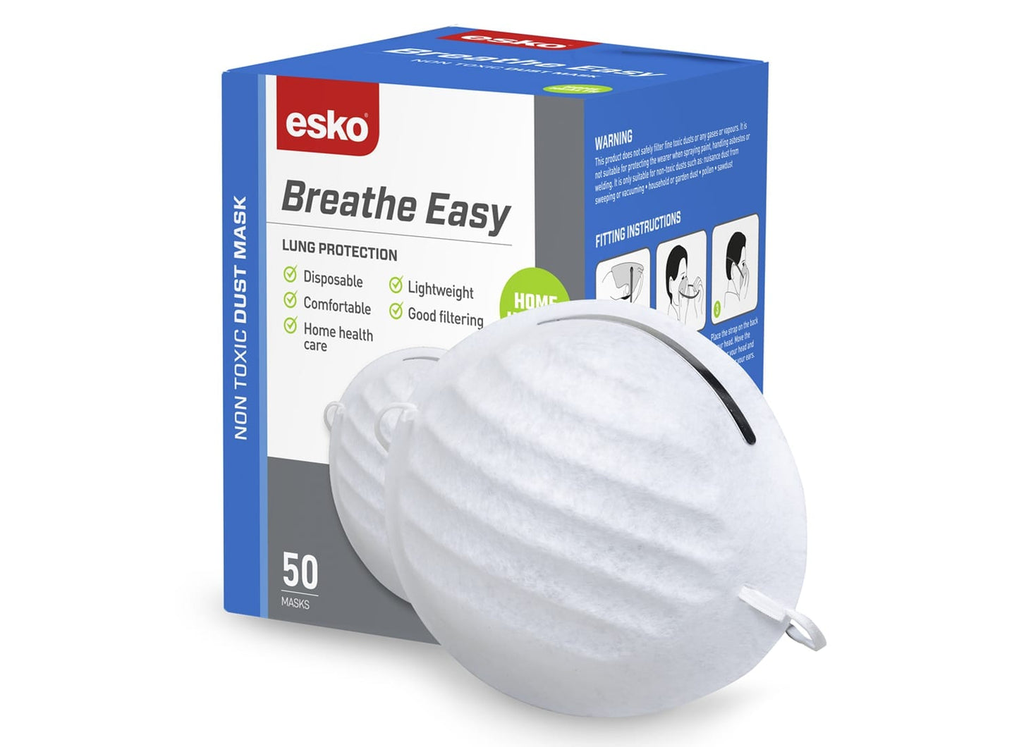 ESKO BREATHEEASY NUISANCE DUST MASK | 50PC