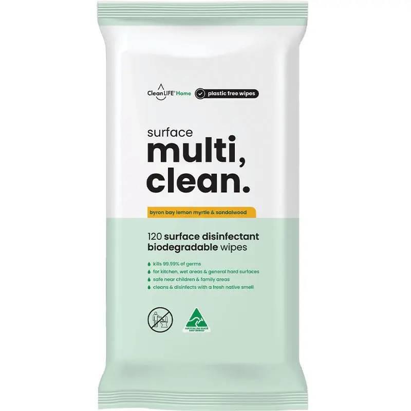 CLEANLIFE SURFACE MULTI CLEAN WIPES 120PK