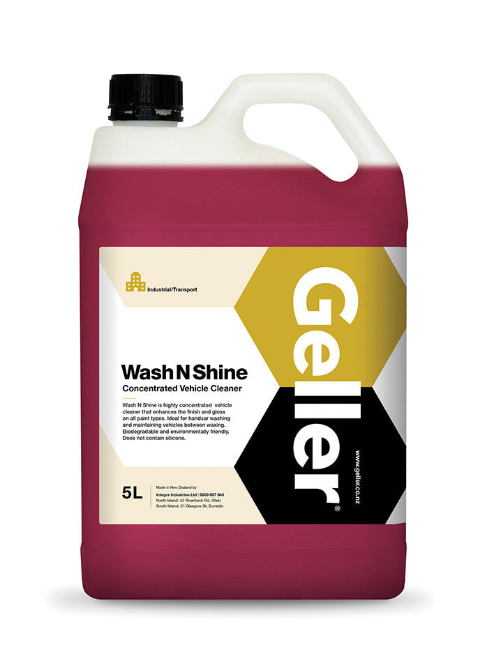 GELLER WASH N SHINE VEHICLE CLEANER 5L