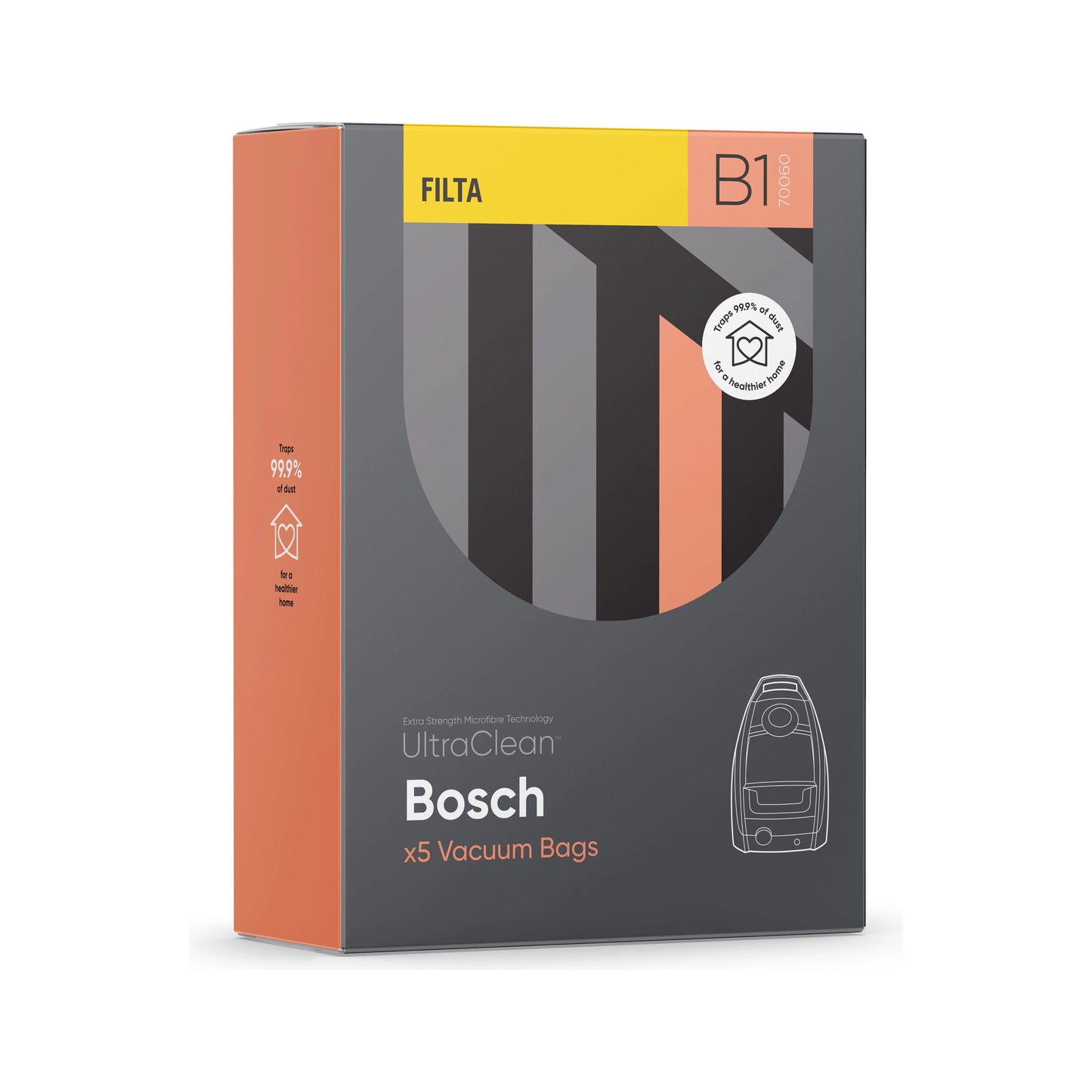 BOSCH SIEMENS HPF BS7 SMS MULTI LAYERED VACUUM CLEANER BAGS 4 PAC