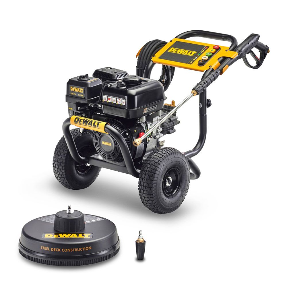 DEWALT 3300PSI 9.4LPM PETROL PRESSURE WASHER (bonus extras)