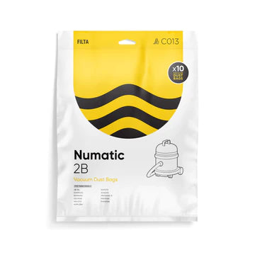 NUMATIC 2B MICROFIBRE VACUUM CLEANER BAGS 10PK (C013)