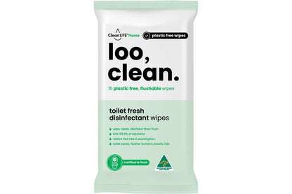 CLEANLIFE LOO CLEAN WIPES | CARTON OF 6