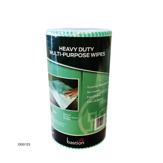 BASTION HEAVY DUTY WIPES ON A ROLL CARTON OF 4