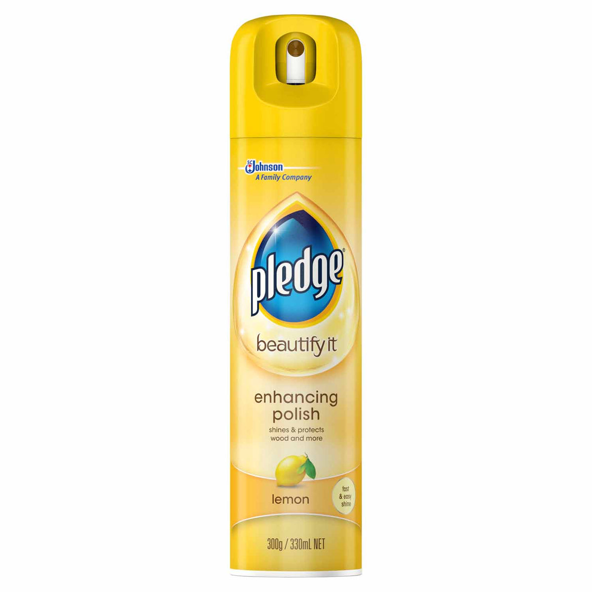 PLEDGE AEROSOL LEMON FURNITURE POLISH