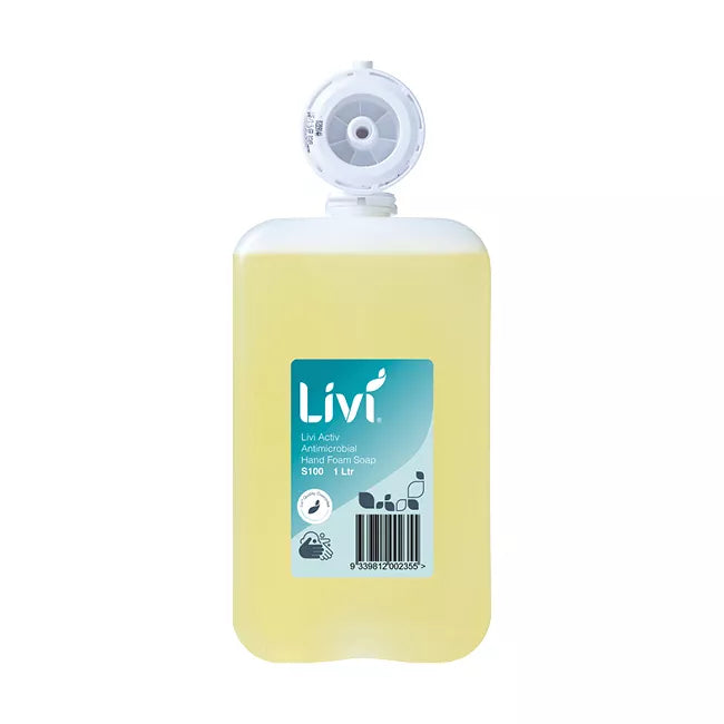LIVI ACTIV ANTIMICROBIAL FOAMING SOAP 1L