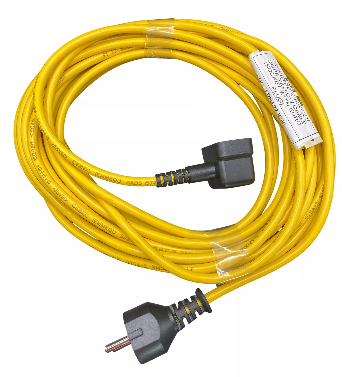 10M 1MM X 3 CORE NUMATIC POWER CORD