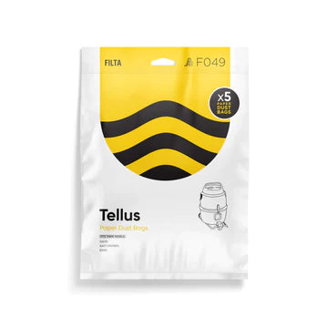 TELLUS GA70, GS80 PAPER VACUUM CLEANER BAGS 5PK (F049)