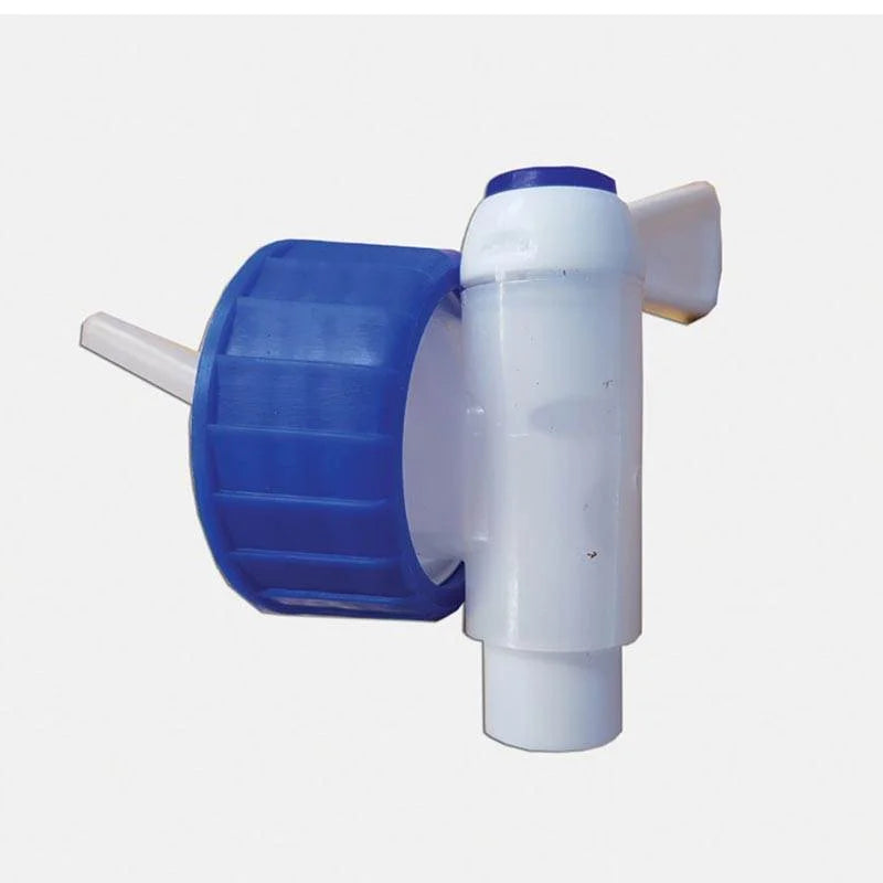 TAP LID FOR 5L 12MM SMOOTH FLOW TAP WHITE/BLUE SPIGOT PLUG