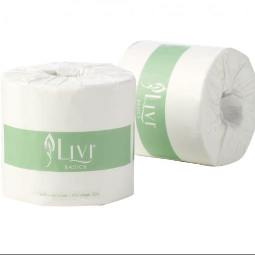 LIVI BASICS TOILET TISSUE | 2PLY 400SHEET x 48 CARTON