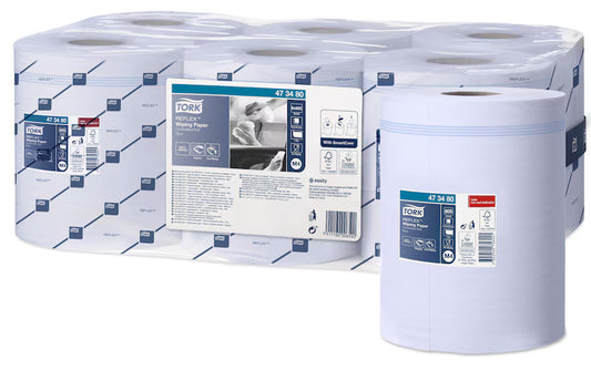 TORK M4 REFLEX WIPING PAPER | 1PLY 270M X 6 CARTON