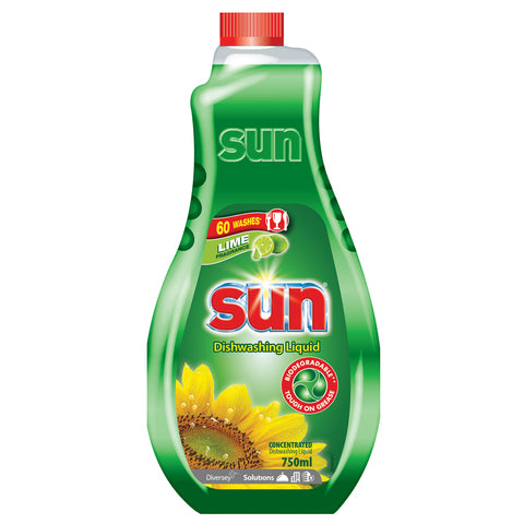 SUN WASHING UP DISHWASHER LIQUID 750ML | LIME