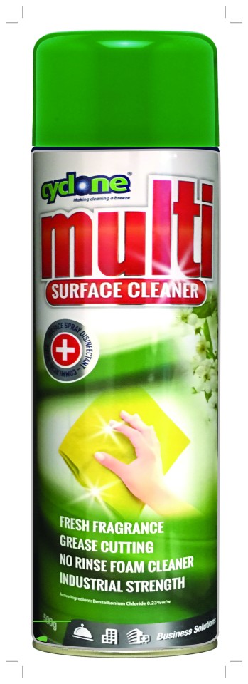 DIVERSEY CYCLONE MULTI SURFACE FOAM CLEANER 500G