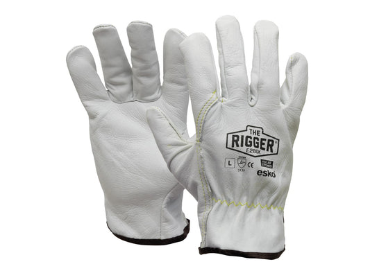 ESKO RIGGER PREMIUM COWHIDE KEVLAR SITCHED GLOVE | 12PC