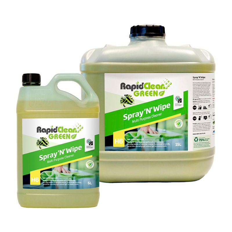 RAPID CLEAN GREEN SPRAY N WIPE MULTI PURPOSE CLEANER