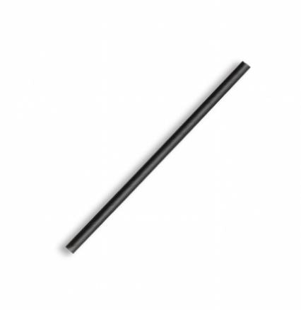 BLACK COCKTAIL STRAW