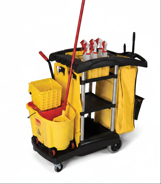 RUBBERMAID HIGH CAPACITY CLEANING CART
