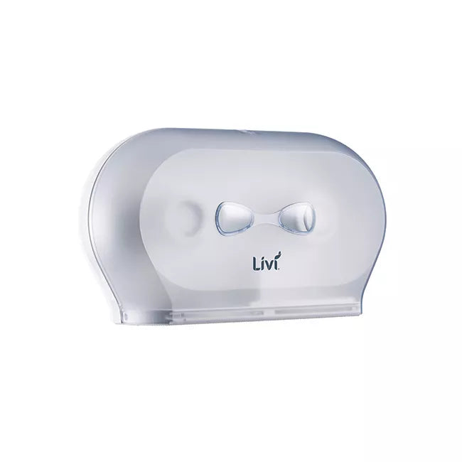 LIVI MINI DOUBLE JUMBO TOILET ROLL DISPENSER