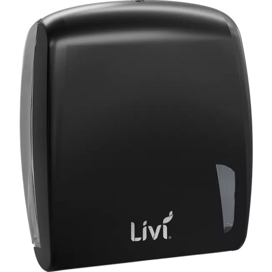 LIVI SLIMFOLD TOWEL CARBON BLACK DISPENSER