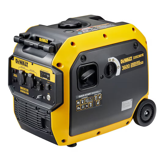 DEWALT 3.6KVA INVERTER GENERATOR WITH ELECTRIC START