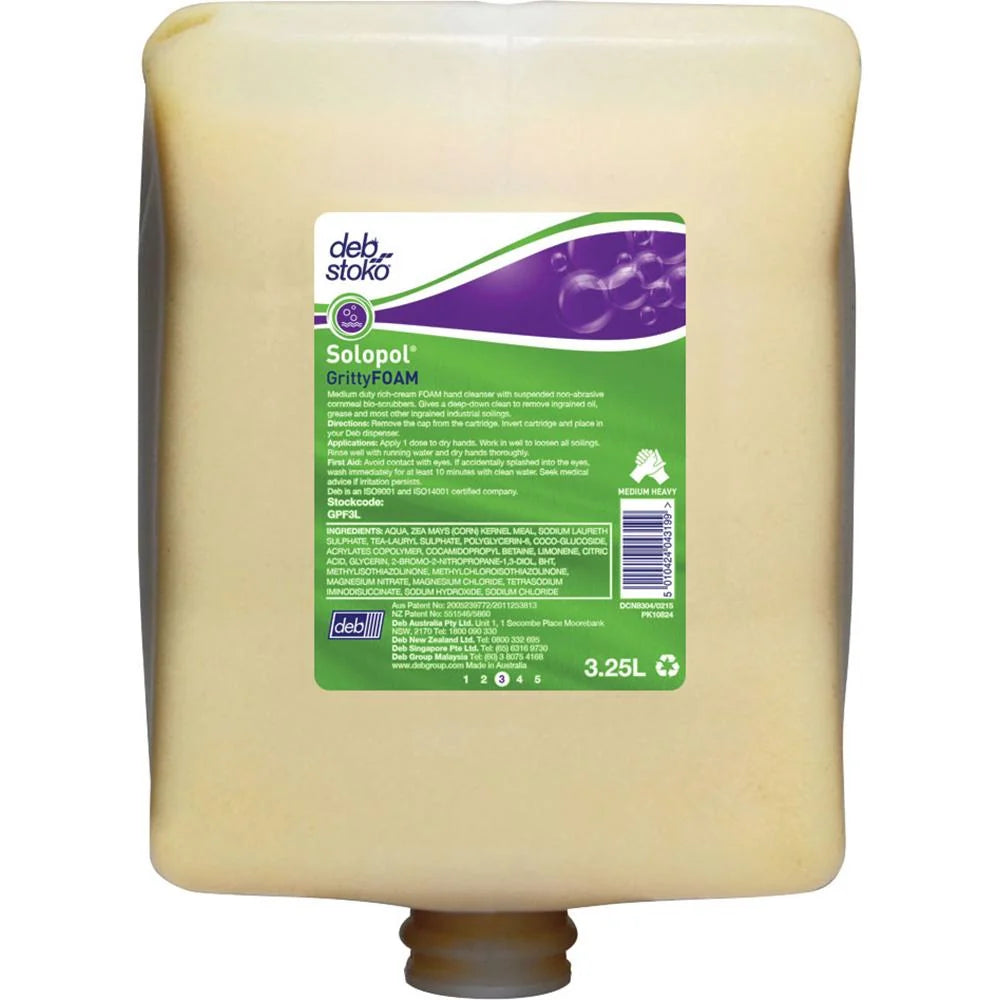 DEB SOLOPOL GFX GRITTY FOAM SOAP 3.25L
