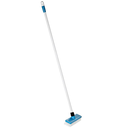 DECK SCRUBBING BROOM COMPLETE -BLUE