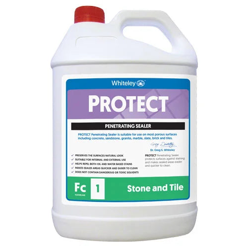 WHITELEY PROTECT PENETRATING STONE/CONCRETE SEALER 5L (CARTON 3PC)