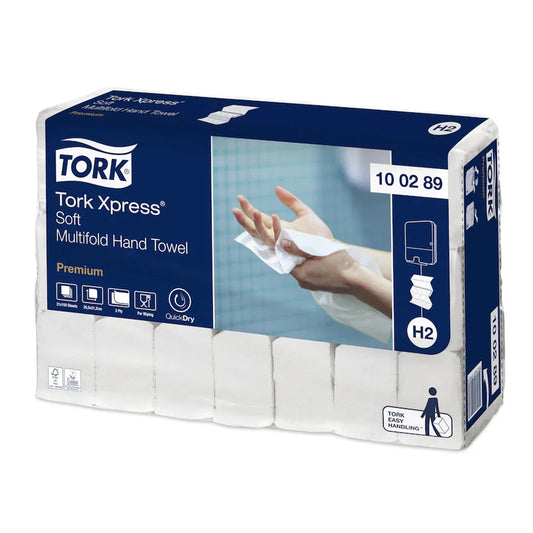 TORK H2 XPRESS SOFT MULTIFOLD HAND TOWEL | 2PLY 180SHEET x 21 CARTON