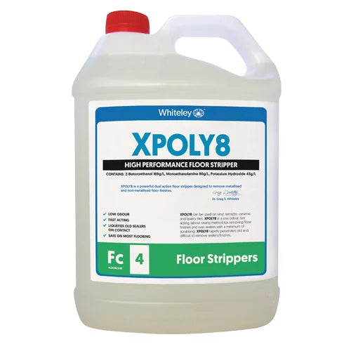 WHITELEY XPOLY8 FLOOR STRIPPER 5L (CARTON 3PC)