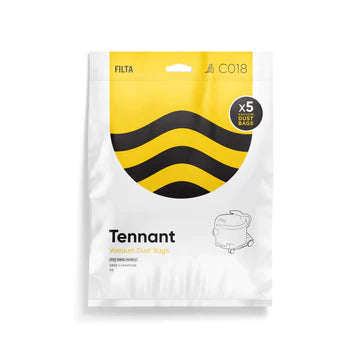 TENNANT 3400 PAPER VACUUM CLEANER BAGS 5PK (C018)