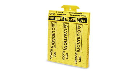 RUBBERMAID OVER THE SPILL PADS TABLET | YELLOW