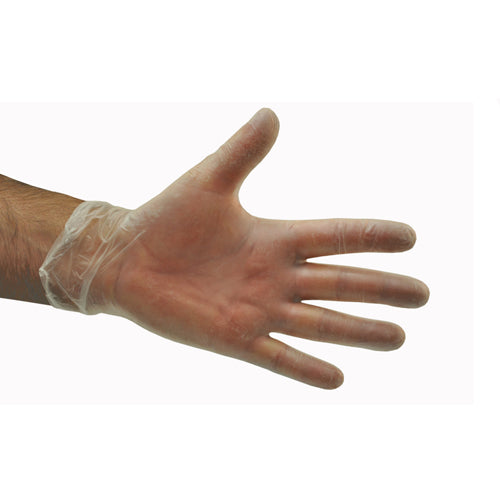 POMONA CLEAR VINYL POWDER FREE GLOVES 100PK