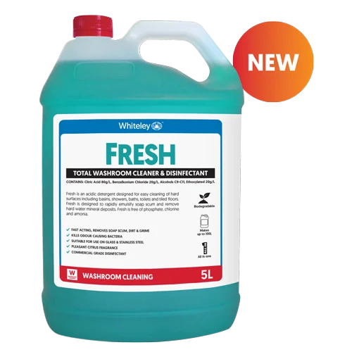 WHITELEY FRESH ALL IN ONE WASHROOM CLEANER 5LTR