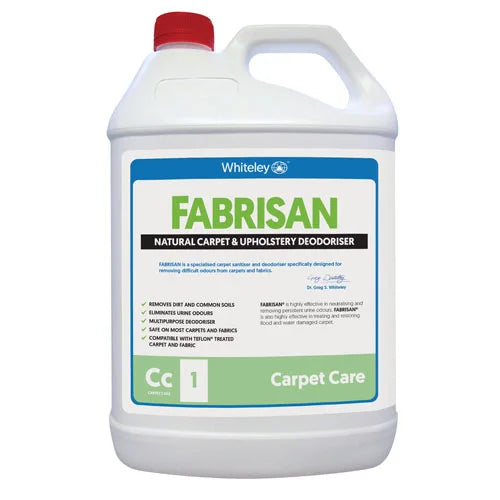 WHITELEY FABRISAN CARPET/UPHOLSTERY NEUTRALISING ODOR CONTROL 5L (CARTON 3PC)