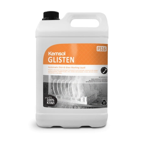 KEMSOL GLISTEN AUTOMATIC DISH/GLASS WASHING LIQUID