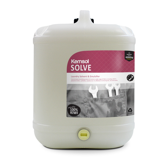 KEMSOL SOLVE LAUNDRY SOLVENT & EMULSIFER 20L